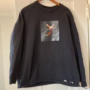 Zara 2001 Space Odyssey Human Error black hoodie men's medium nice